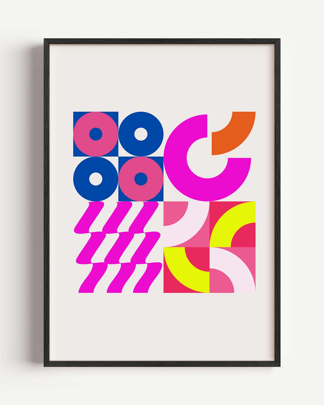 Speelse Kleurenexplosie Poster-WallArtistic