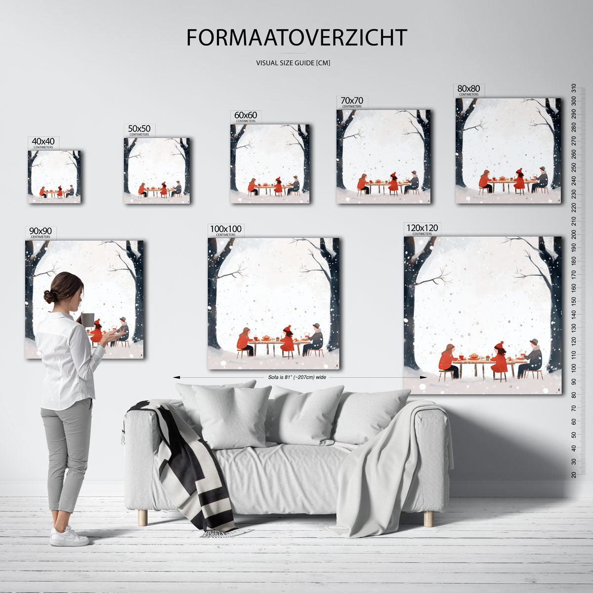 Winterse maaltijd Poster