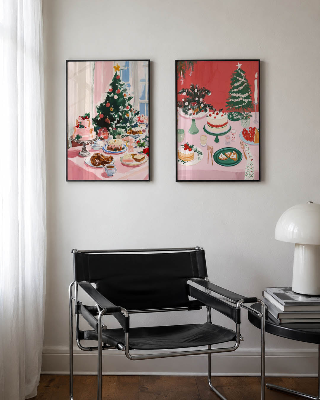 Feestelijke tafereel Posterset