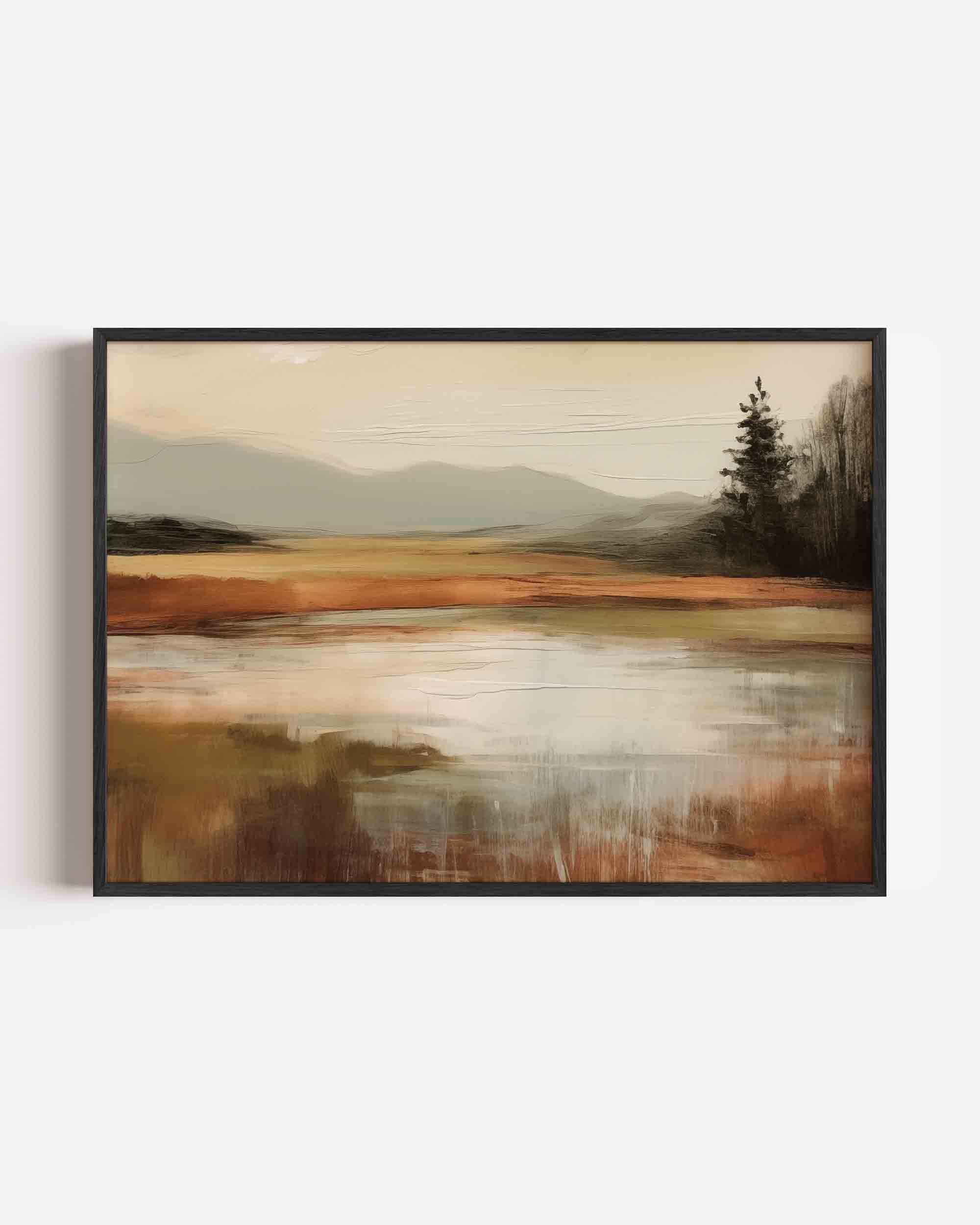Landschap met bomen Poster