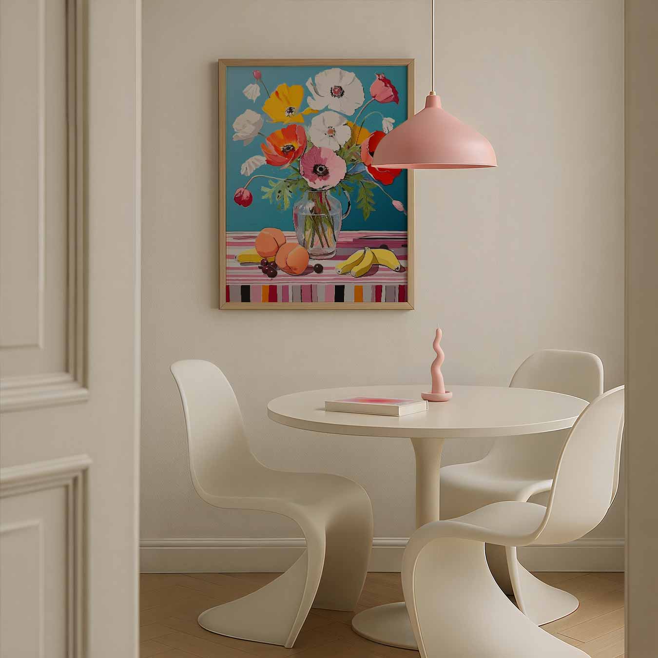 Vrolijke Bloemen en Fruit Poster-WallArtistic