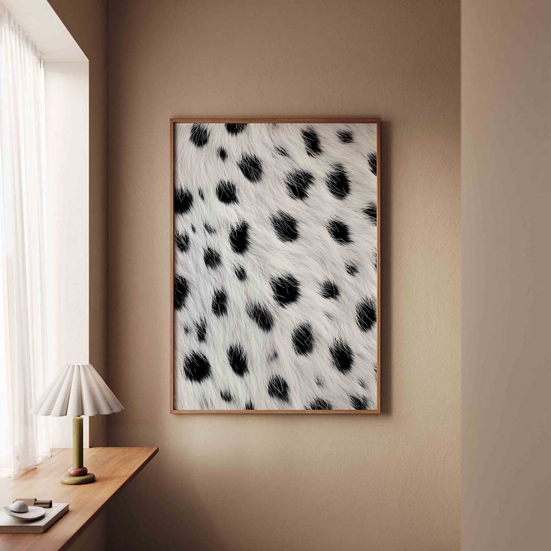 Zwart witte stippen Poster