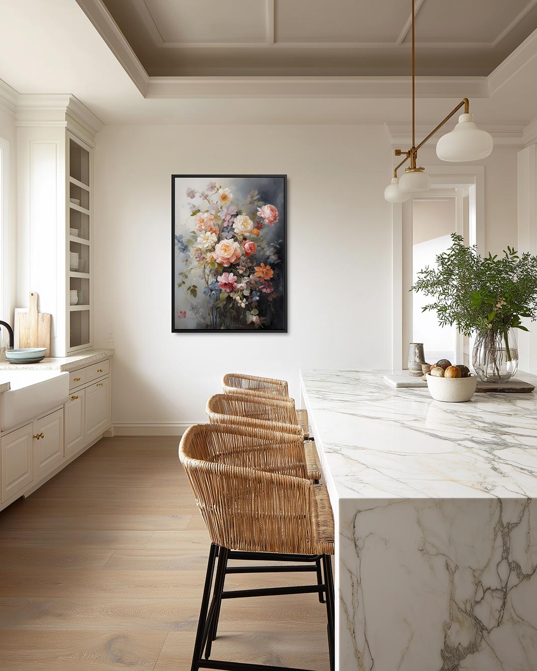 Bloemencompositie Kunstwerk