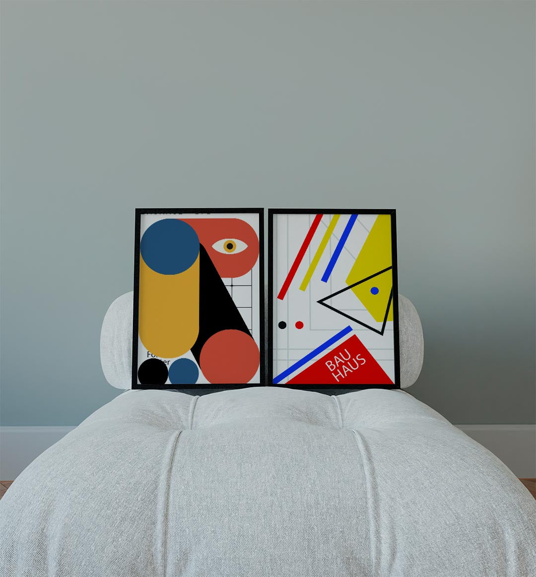 Vorm en kleurenspel Posterset