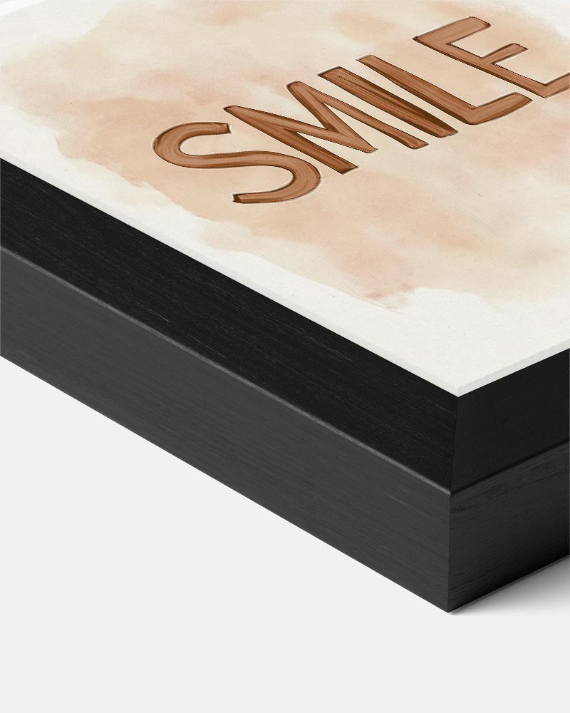Rustieke "Smile" Poster-WallArtistic