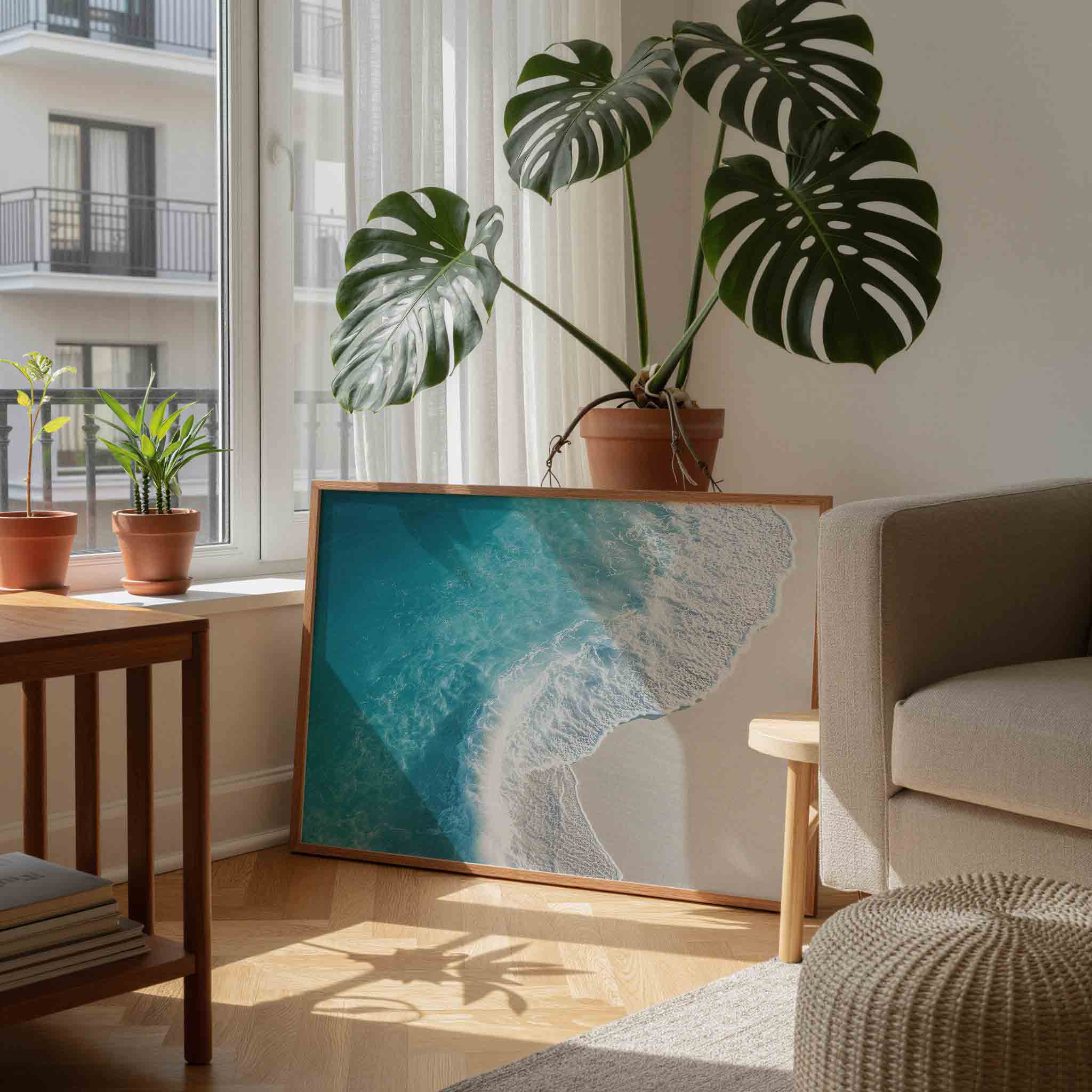 Zee en strand Poster