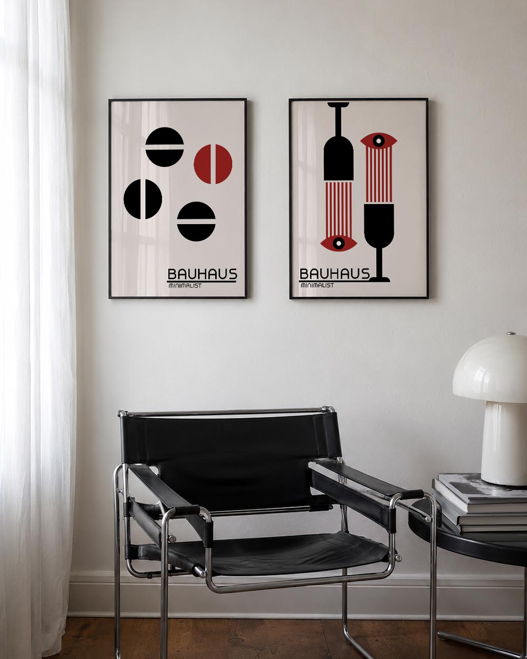 Cirkelritme en lijnen Posterset