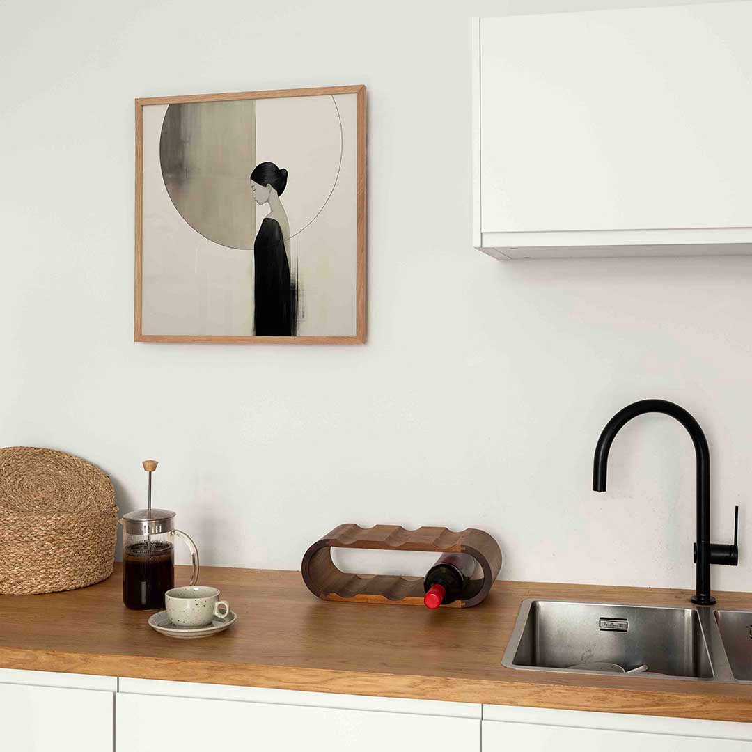 Vrouw met cirkel Poster