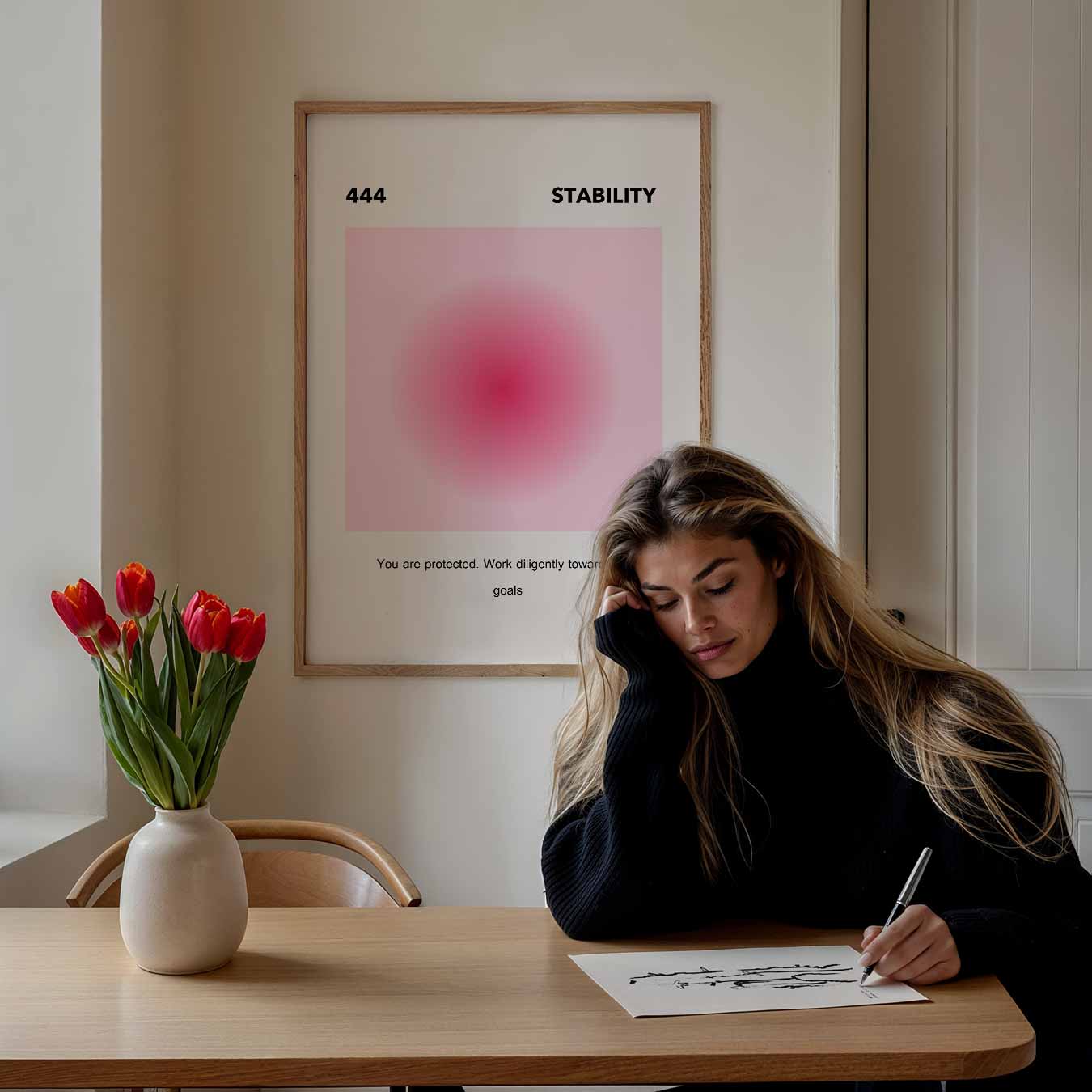 Inspirerende "Stability 444" Poster-WallArtistic