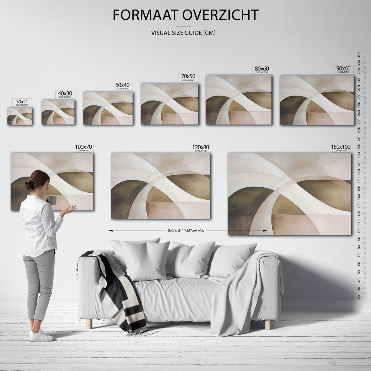 Abstracte vormen Poster