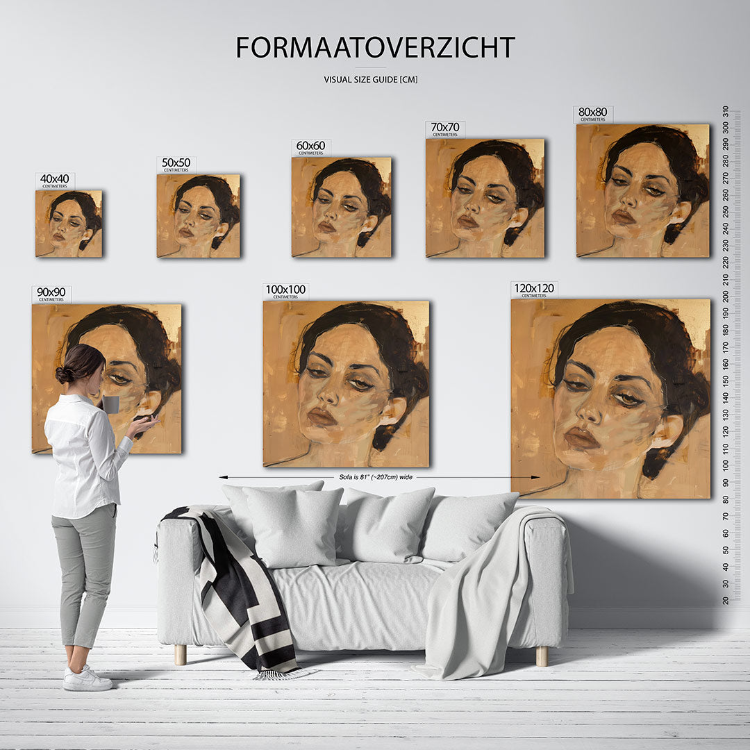 Portretstudie Kunstwerk