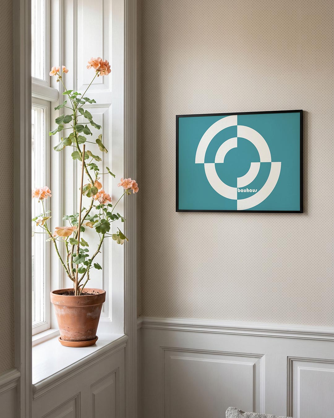 Cirkelvormen en lijnen Poster