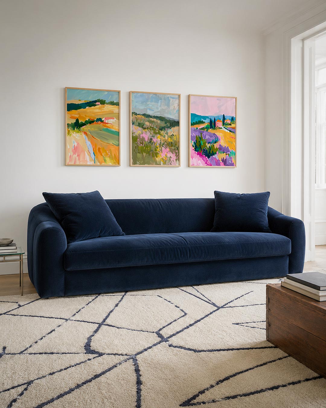 Kleurrijke landschapssferen Posterset
