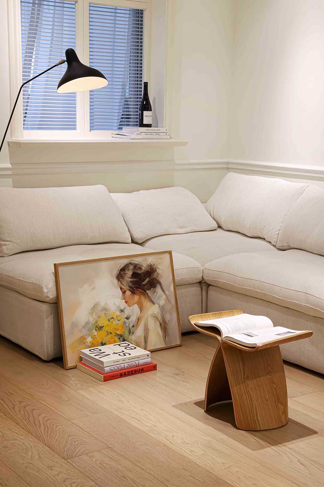 Vrouw met bloemen Poster