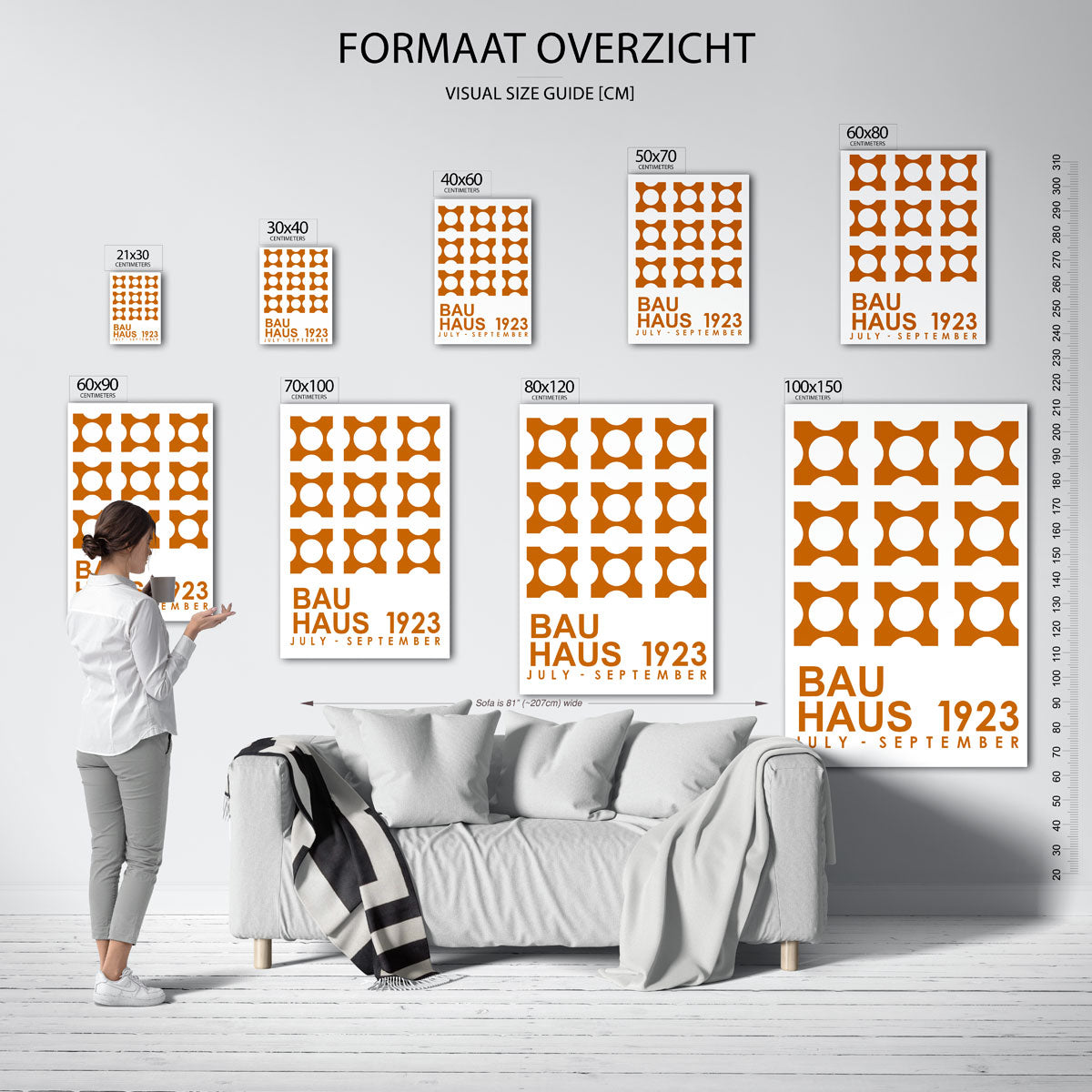 Vormritme en kleur Poster