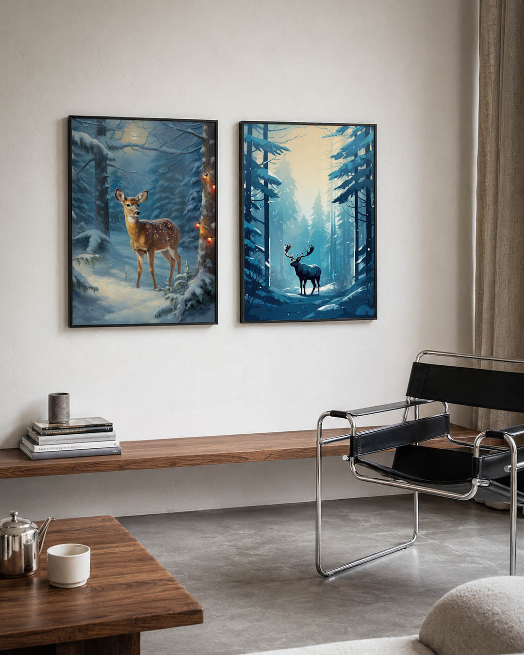 Winterse bosdroom Posterset