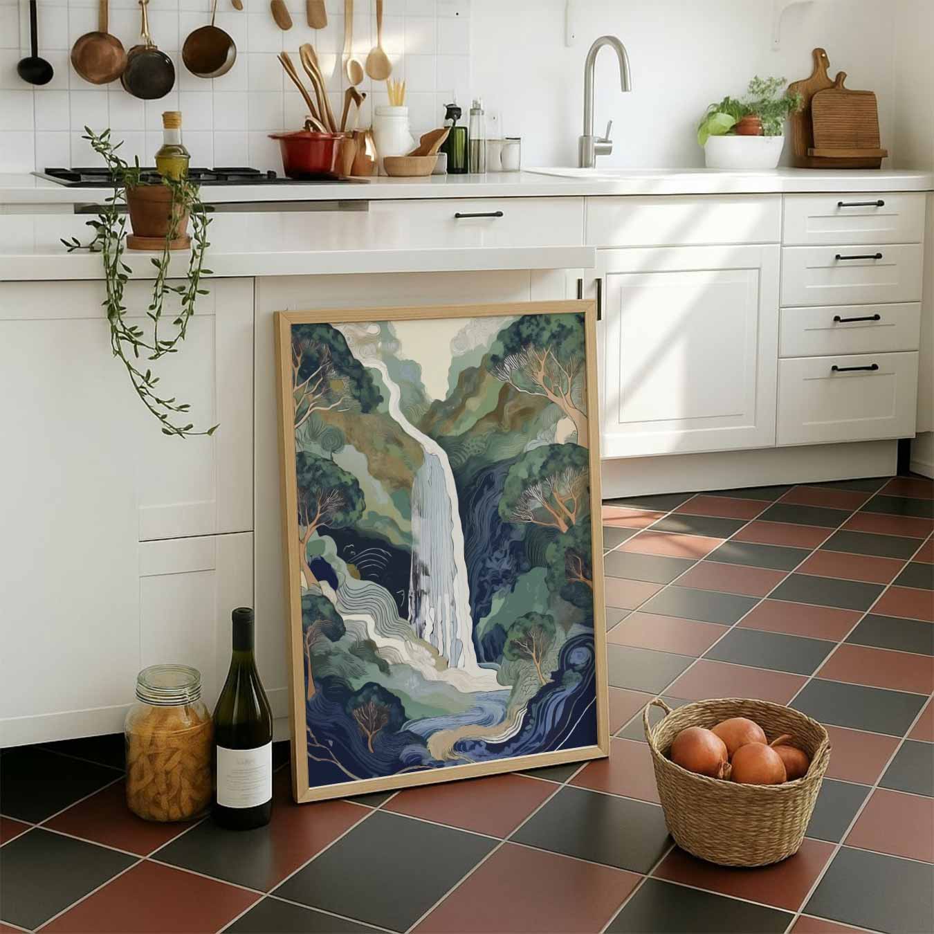 Betoverende Waterval Natuurposter-WallArtistic
