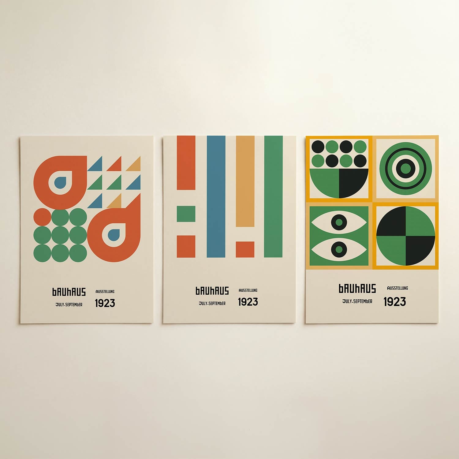 Vormen en vlakkenspel Posterset