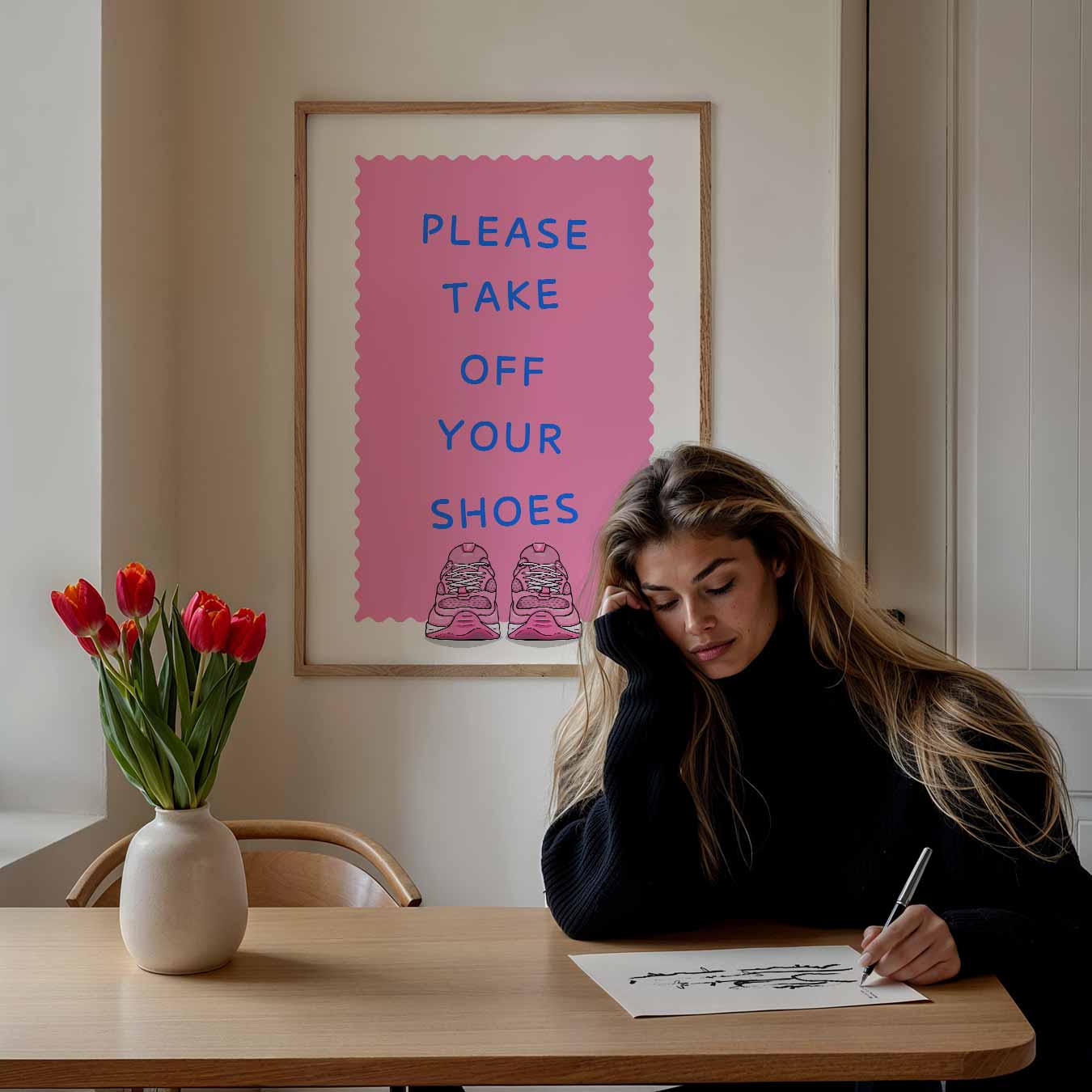 Stijlvolle Welkomstposter-WallArtistic