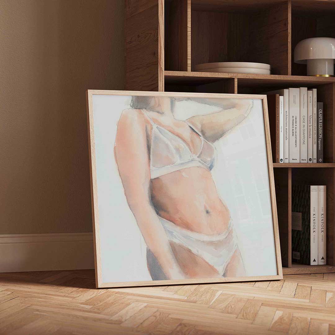 Vrouw in lingerie Poster