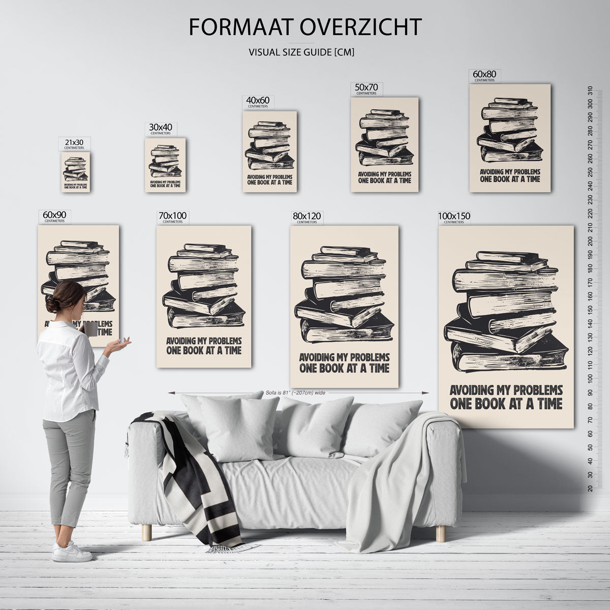 Stapel boeken Poster