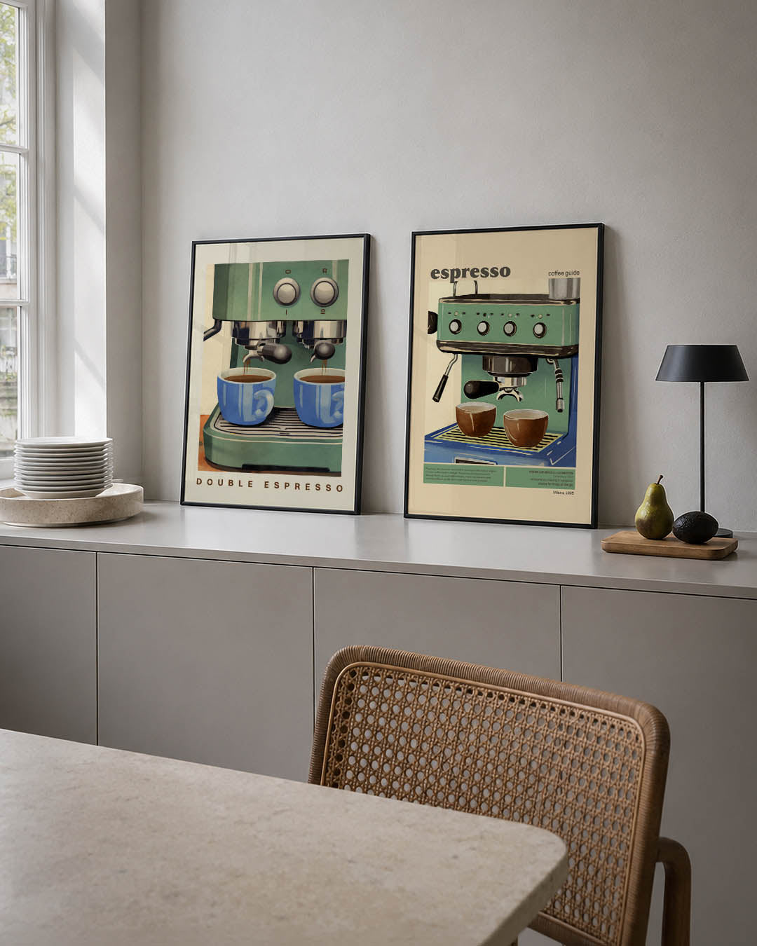 Koffie en kleuren Posterset