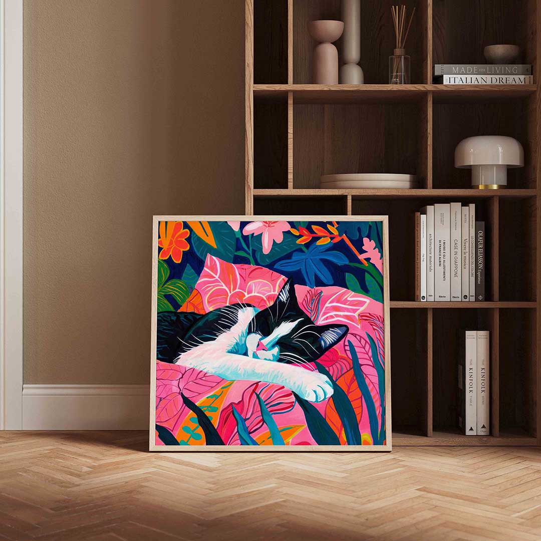 Slapende kat Poster