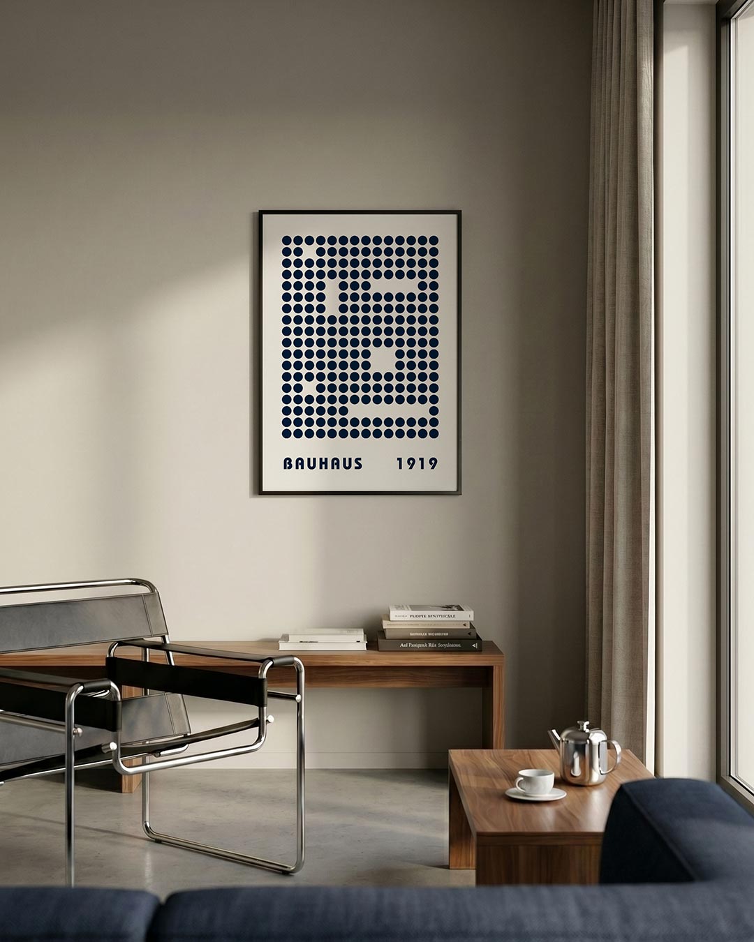 Puntpatroon en ruimte Poster