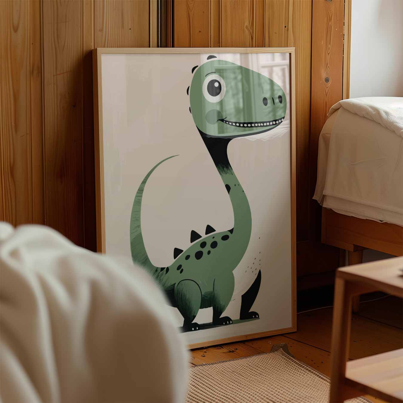 Schattige Dino Vrienden Poster-WallArtistic