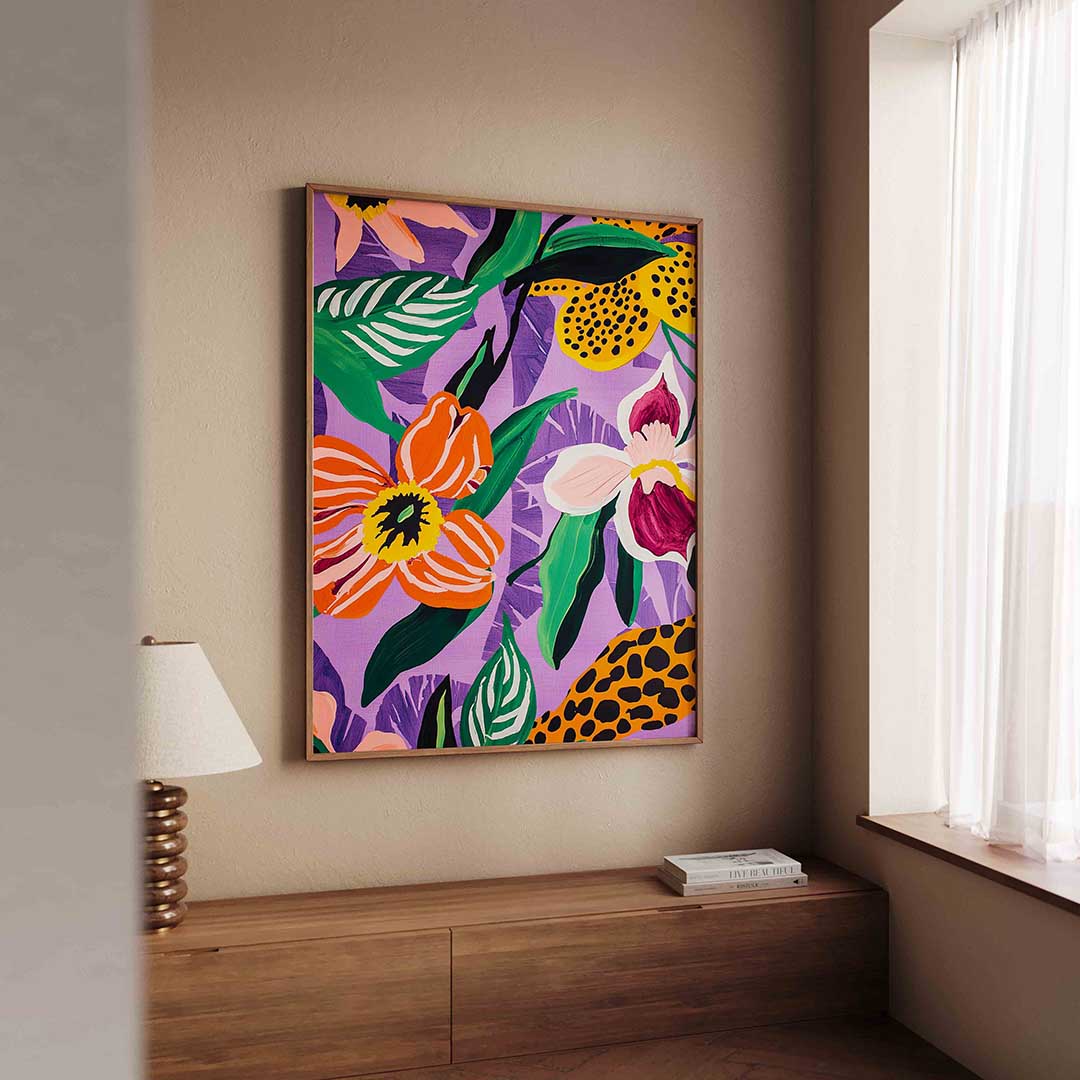Bloemen en bladeren Poster