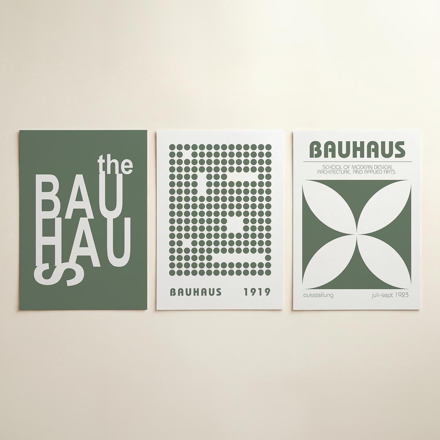 Typografisch spel Posterset