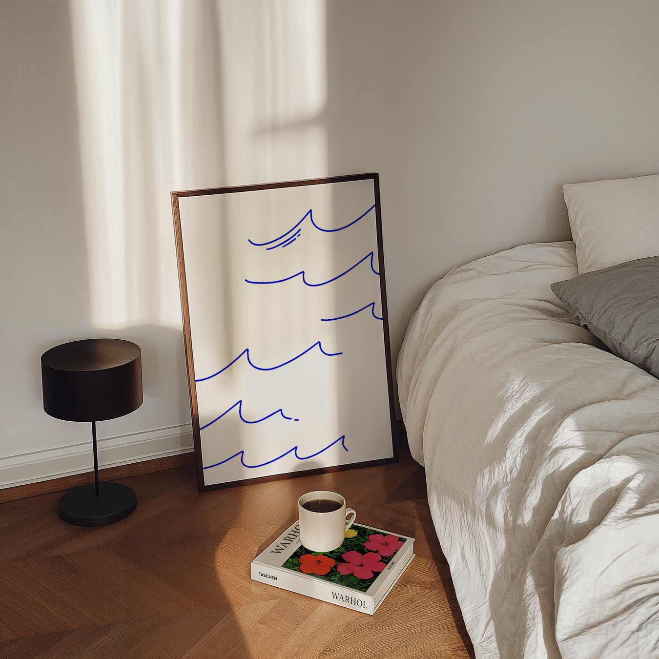 Vrolijke Golven Poster-WallArtistic