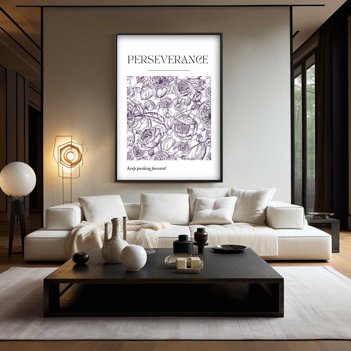 Doorzettingsvermogen Bloemenkunst Kunstwerk-canvas-dibond-plexiglas-wanddecoratie-WallArtistic