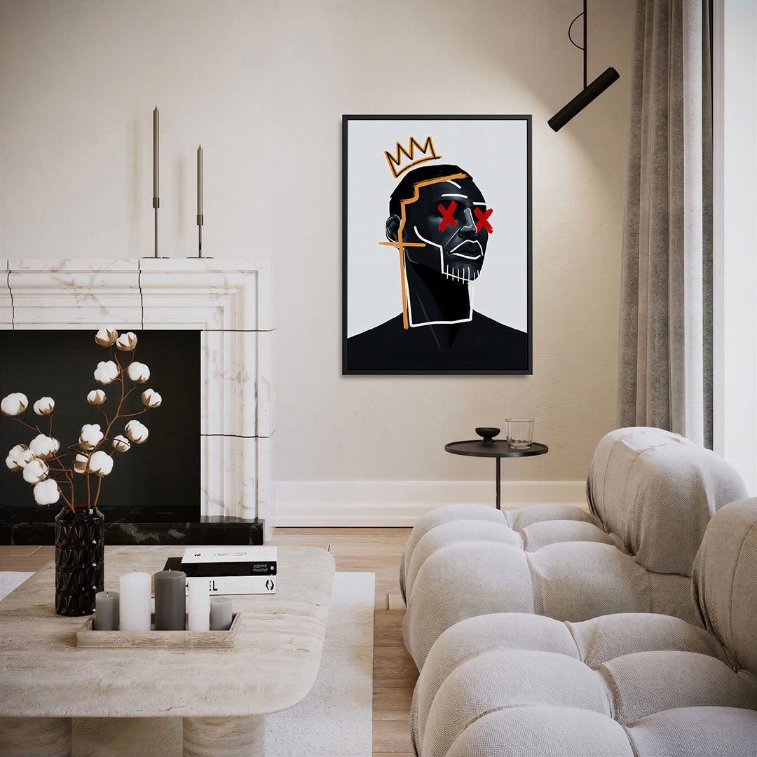 Grafische portret illustratie Kunstwerk
