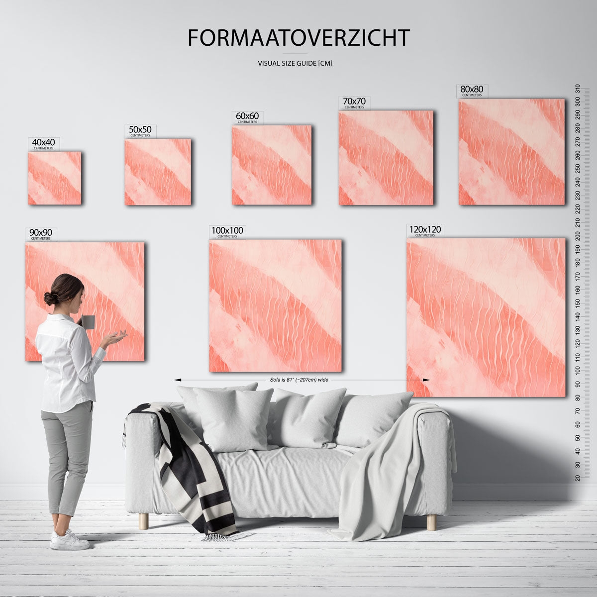 Golvende lijnen Poster