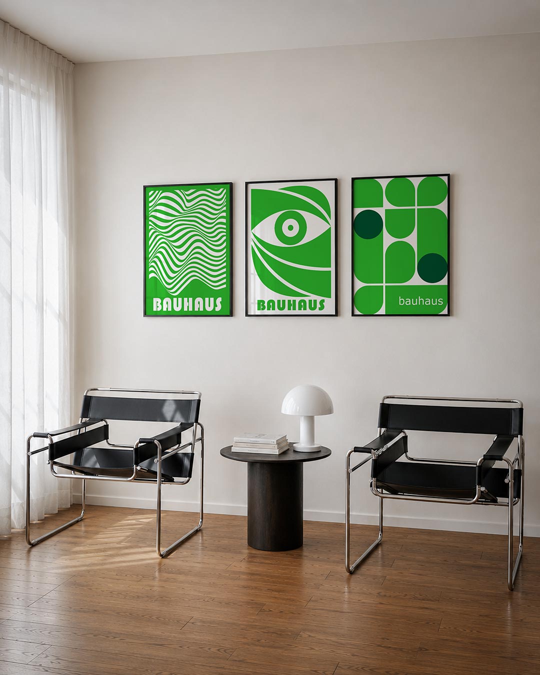 Golvend lijnenspel Posterset