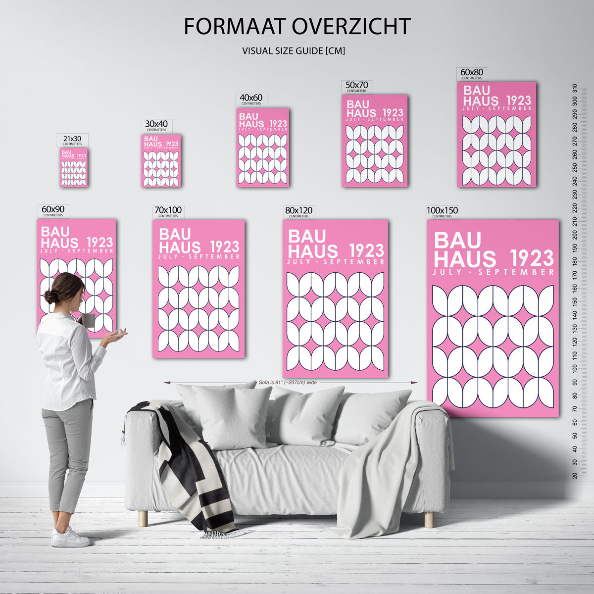 Vormritme en kleur Poster