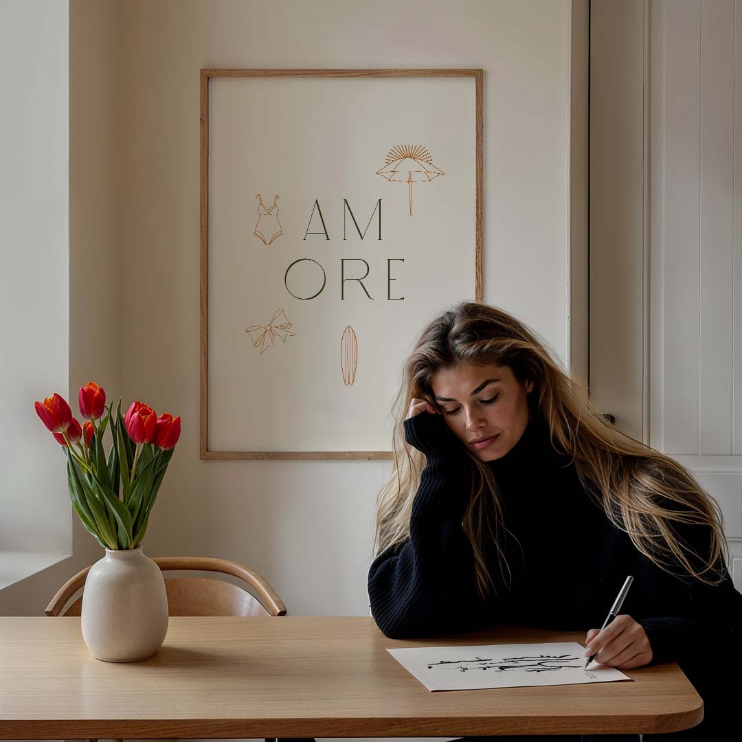 Amore Zomer Vibes Poster-WallArtistic