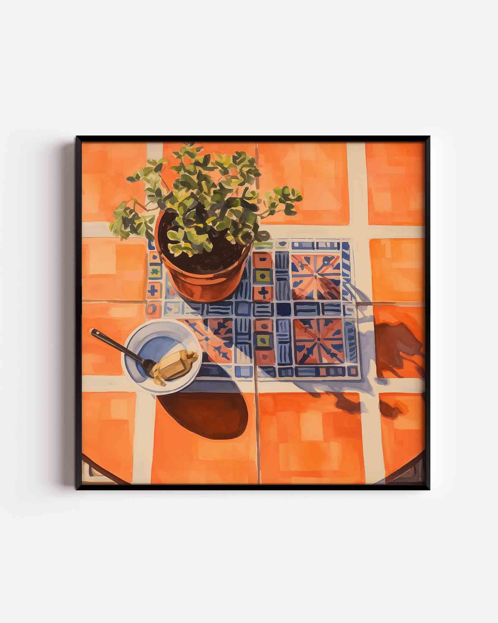 Plant en schaduw Poster