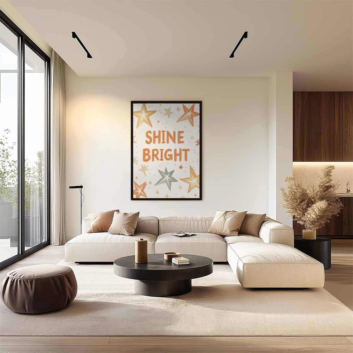 Shine Bright Sterrenprint Kunstwerk-canvas-dibond-plexiglas-wanddecoratie-WallArtistic