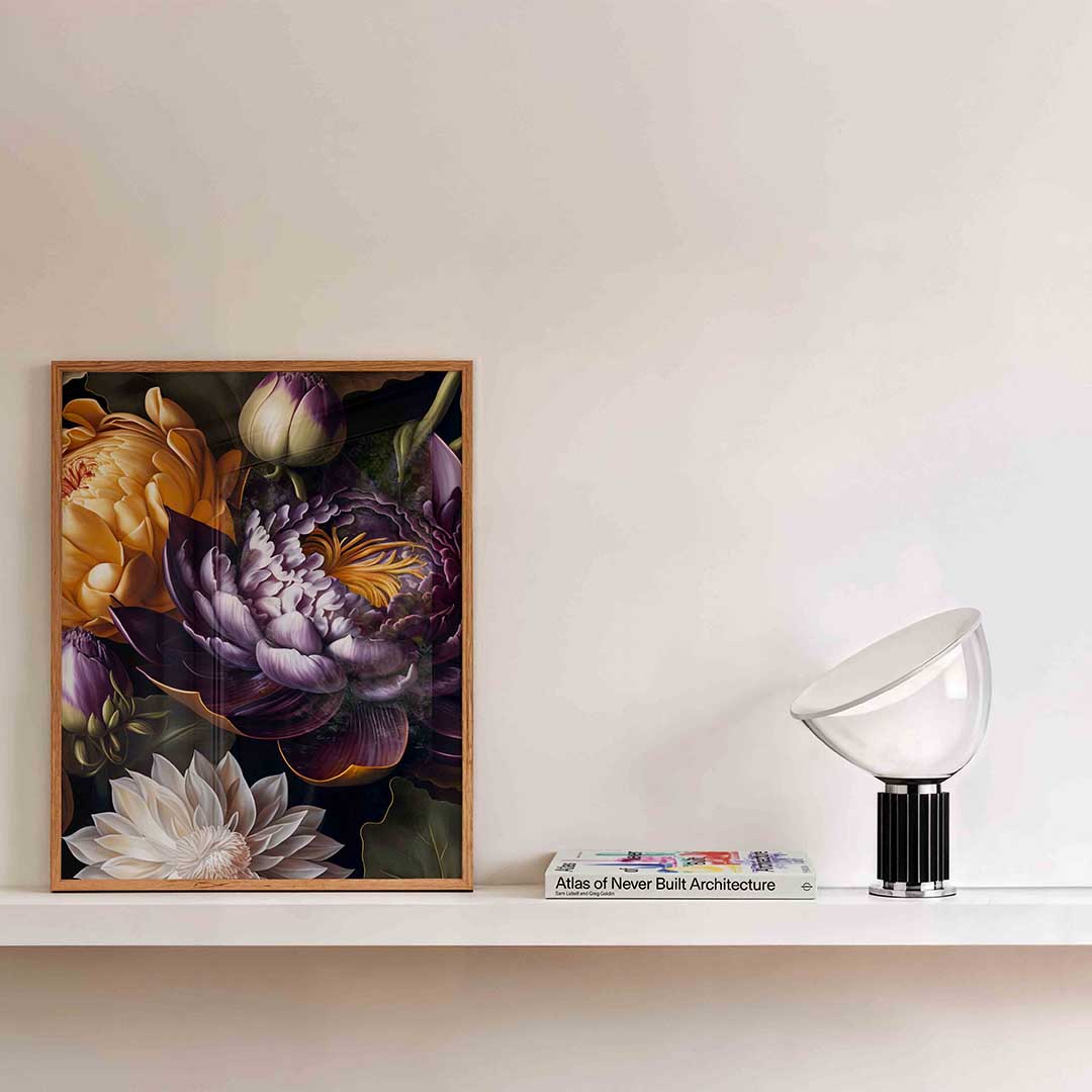 Bloemen in rijke tinten Poster