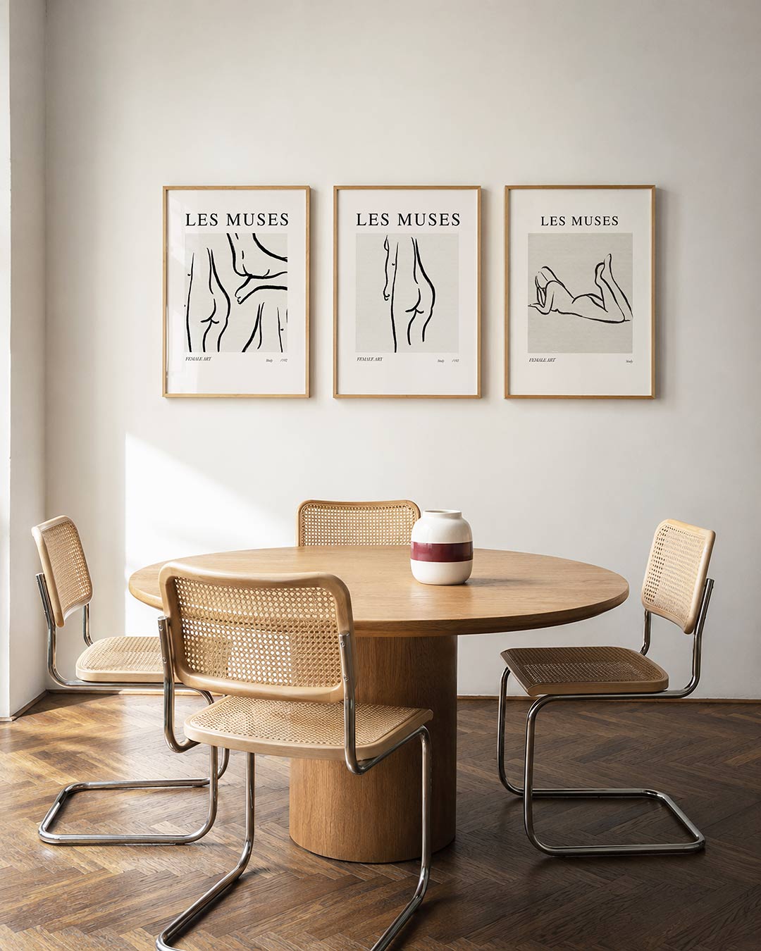 Lijnenspel en vormen Posterset