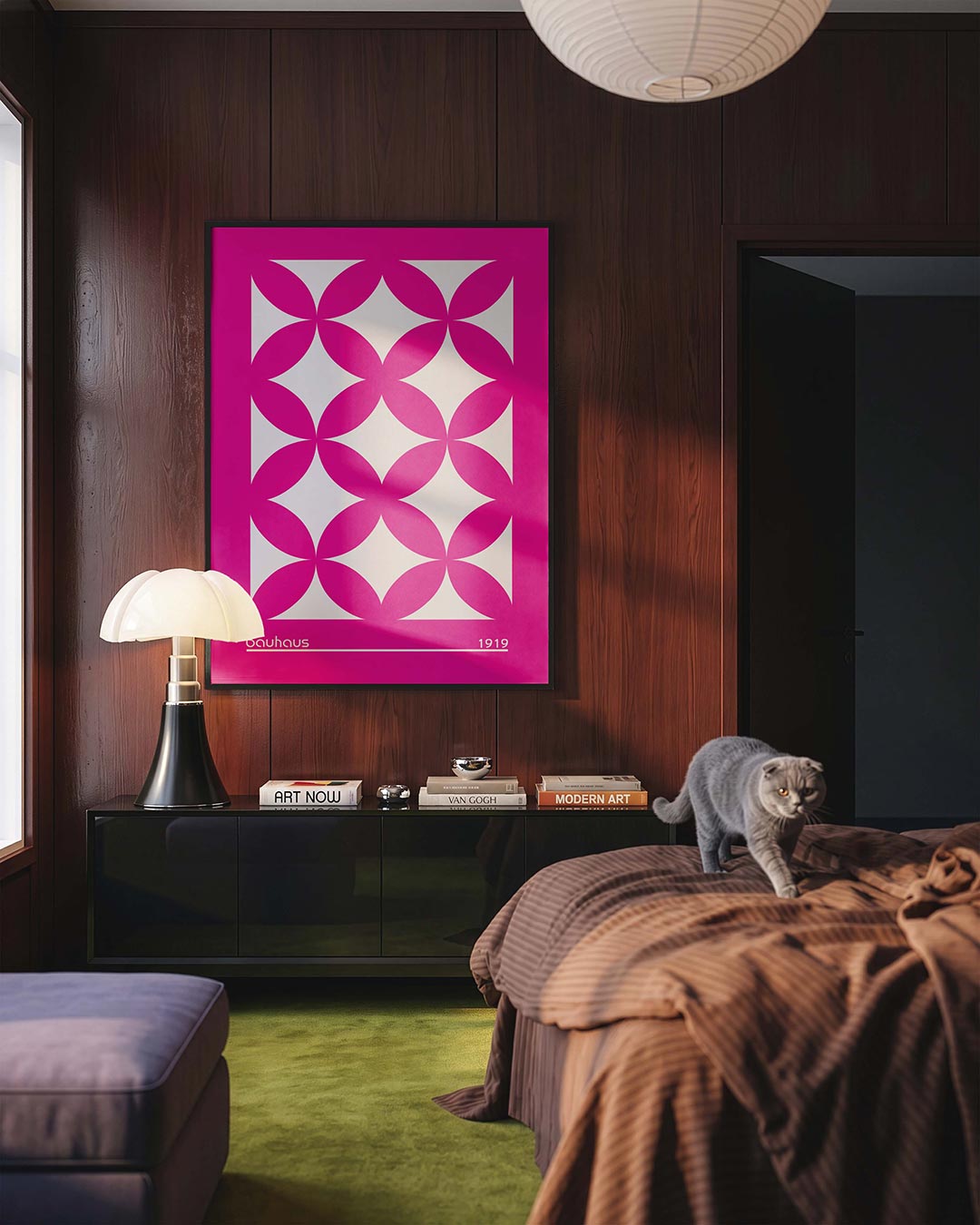 Vormritme en kleur Poster