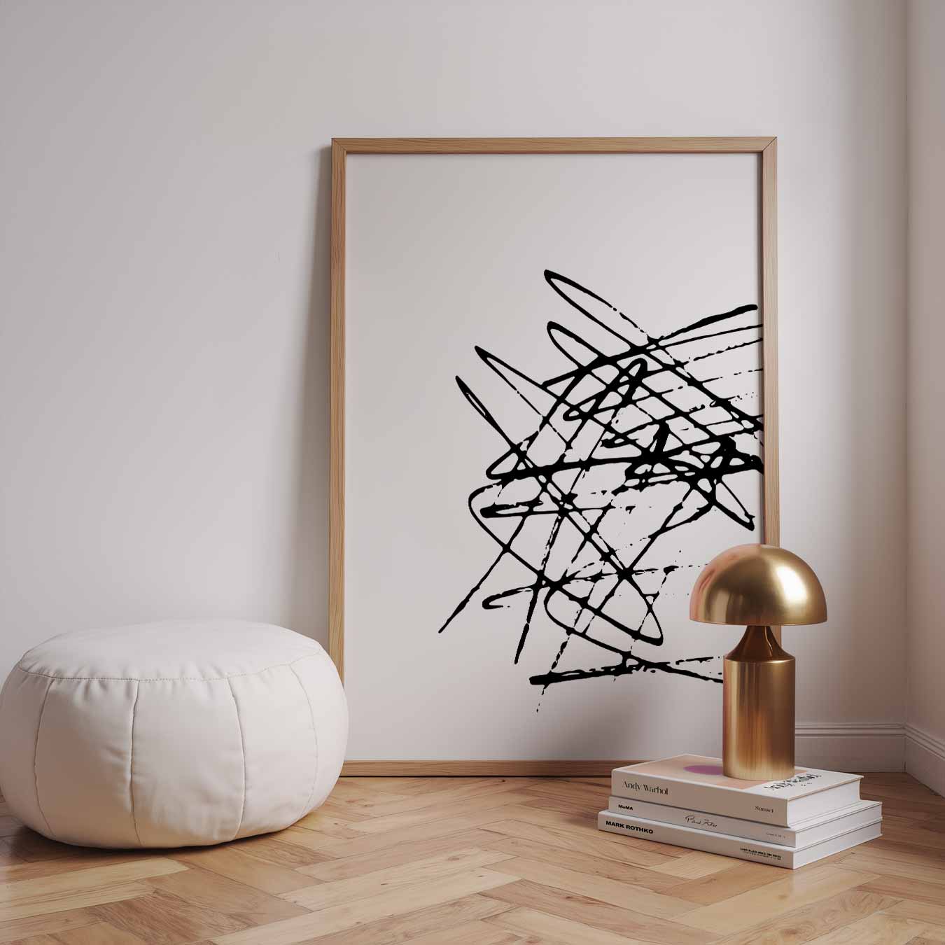 Dynamische Abstracte Kleurspatten Poster-WallArtistic