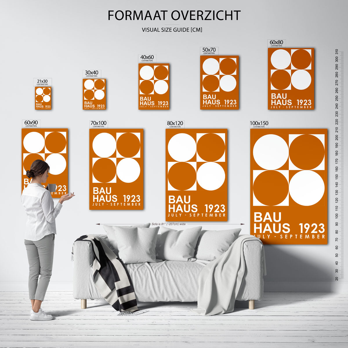 Cirkel en vierkant Poster