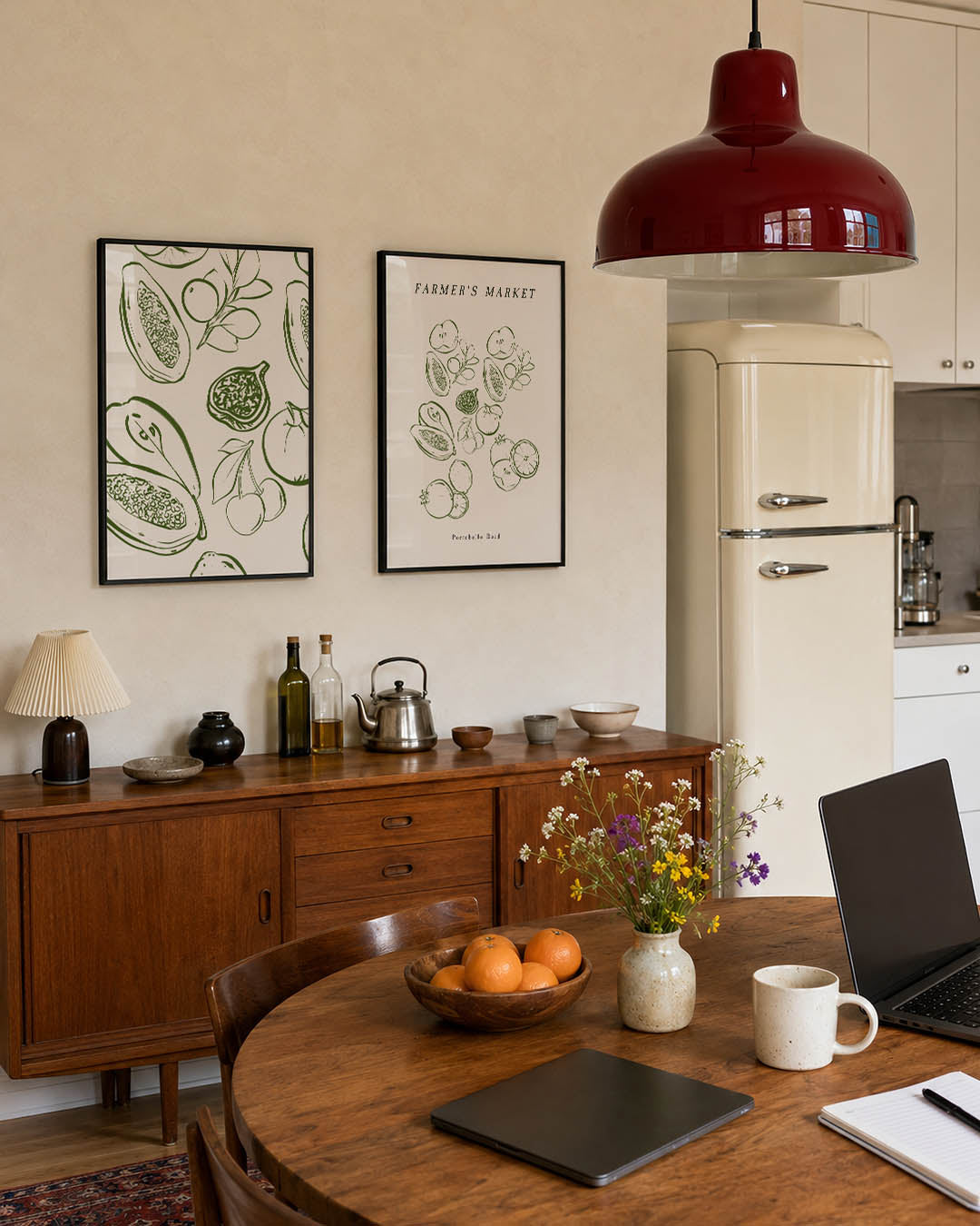 Fruitige lijnenspel Posterset