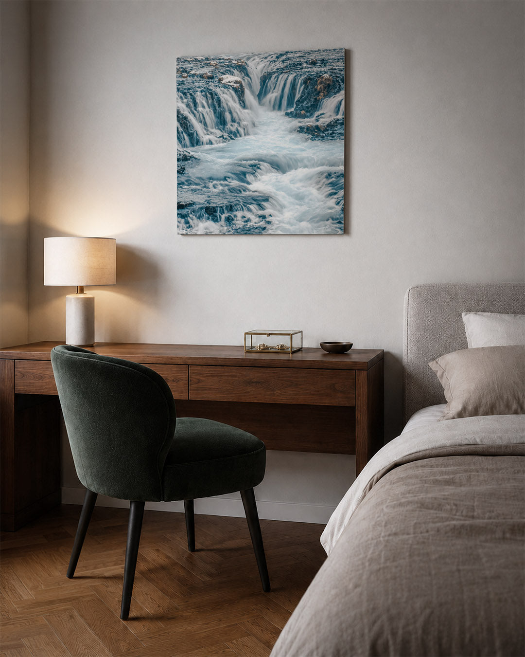 Dynamische waterval Kunstwerk