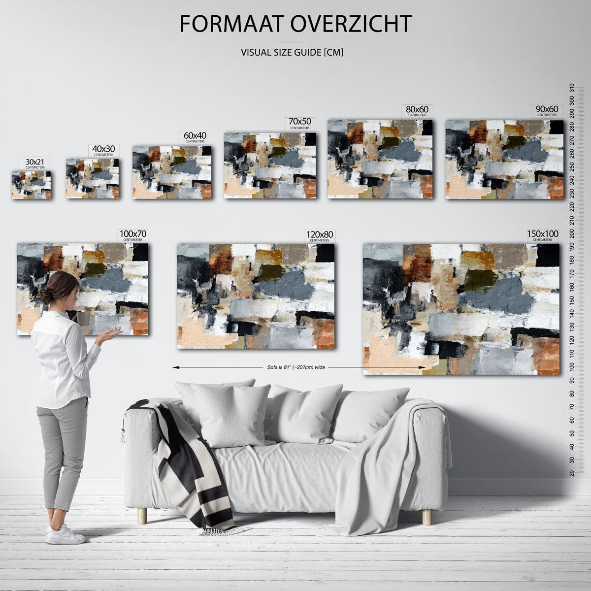 Abstracte vormen Poster