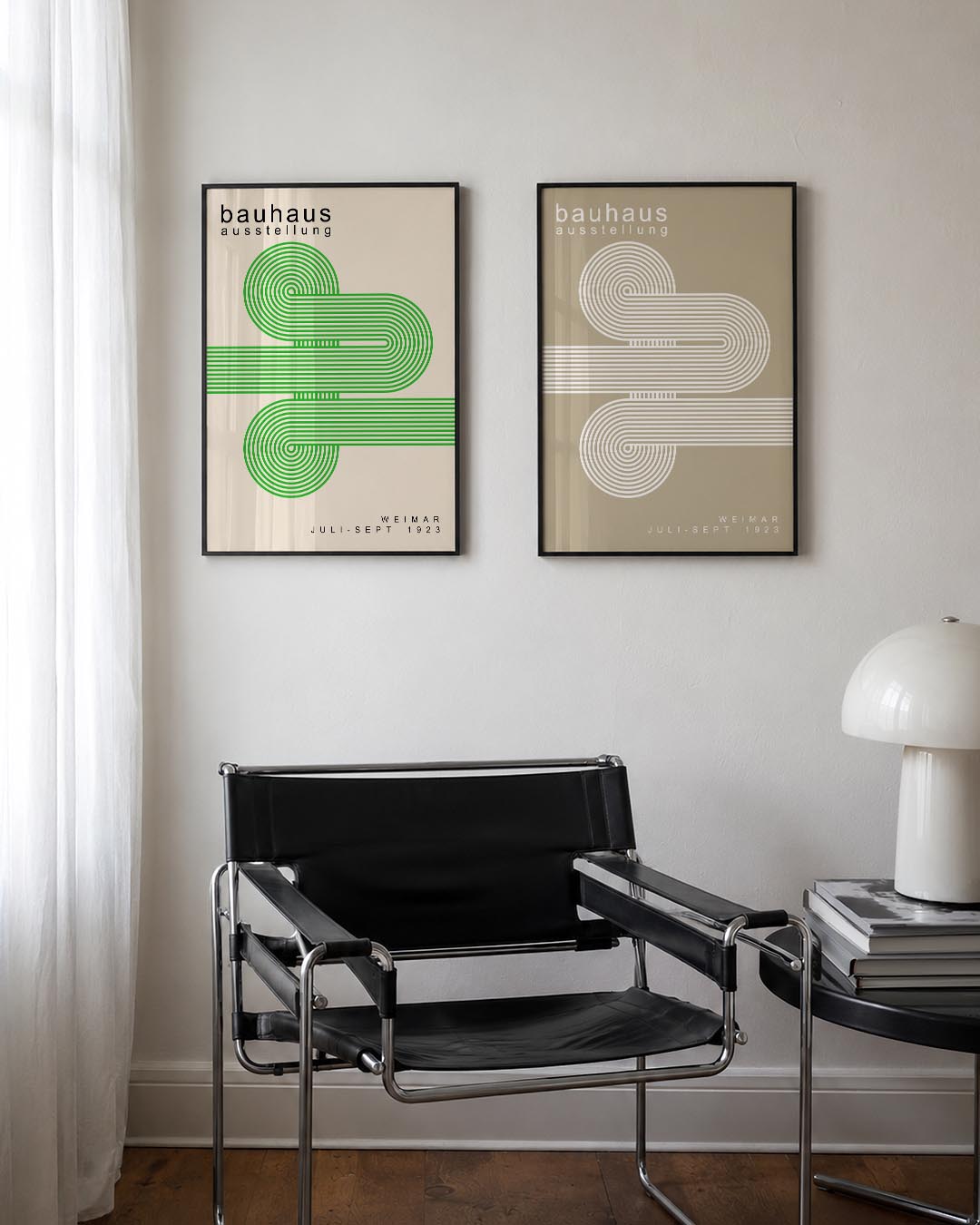 Lijnen en cirkelpatronen Posterset