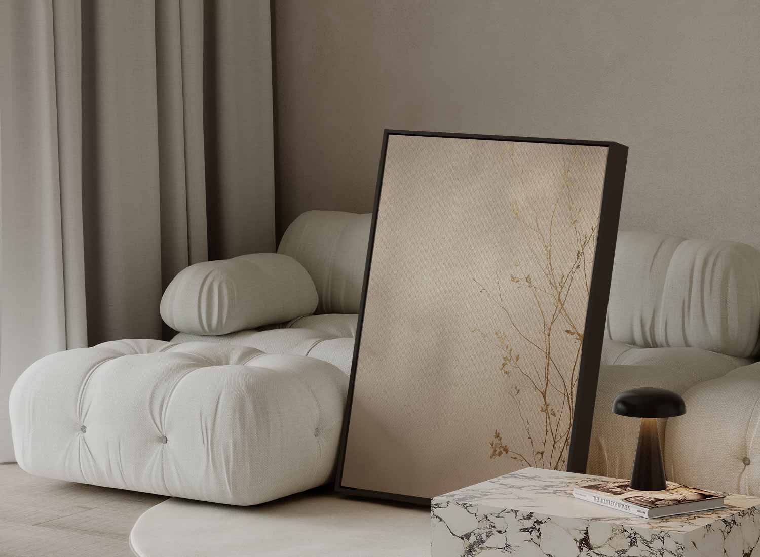 Gouden Herfst Stilte Kunstwerk-canvas-dibond-plexiglas-wanddecoratie-WallArtistic
